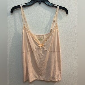 Y2K Pink Lace Trim Cami